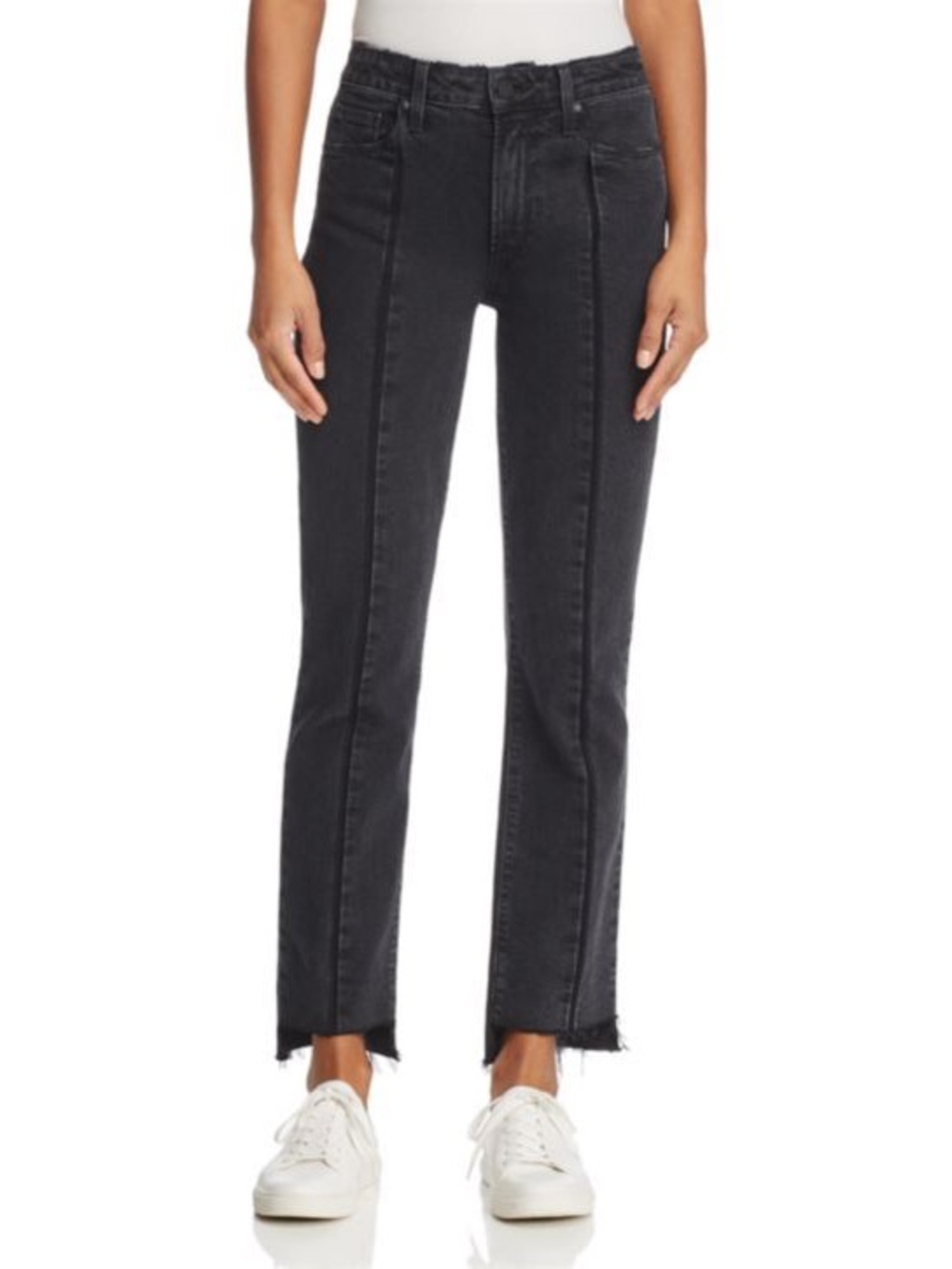 Paige Distressed Black Jean